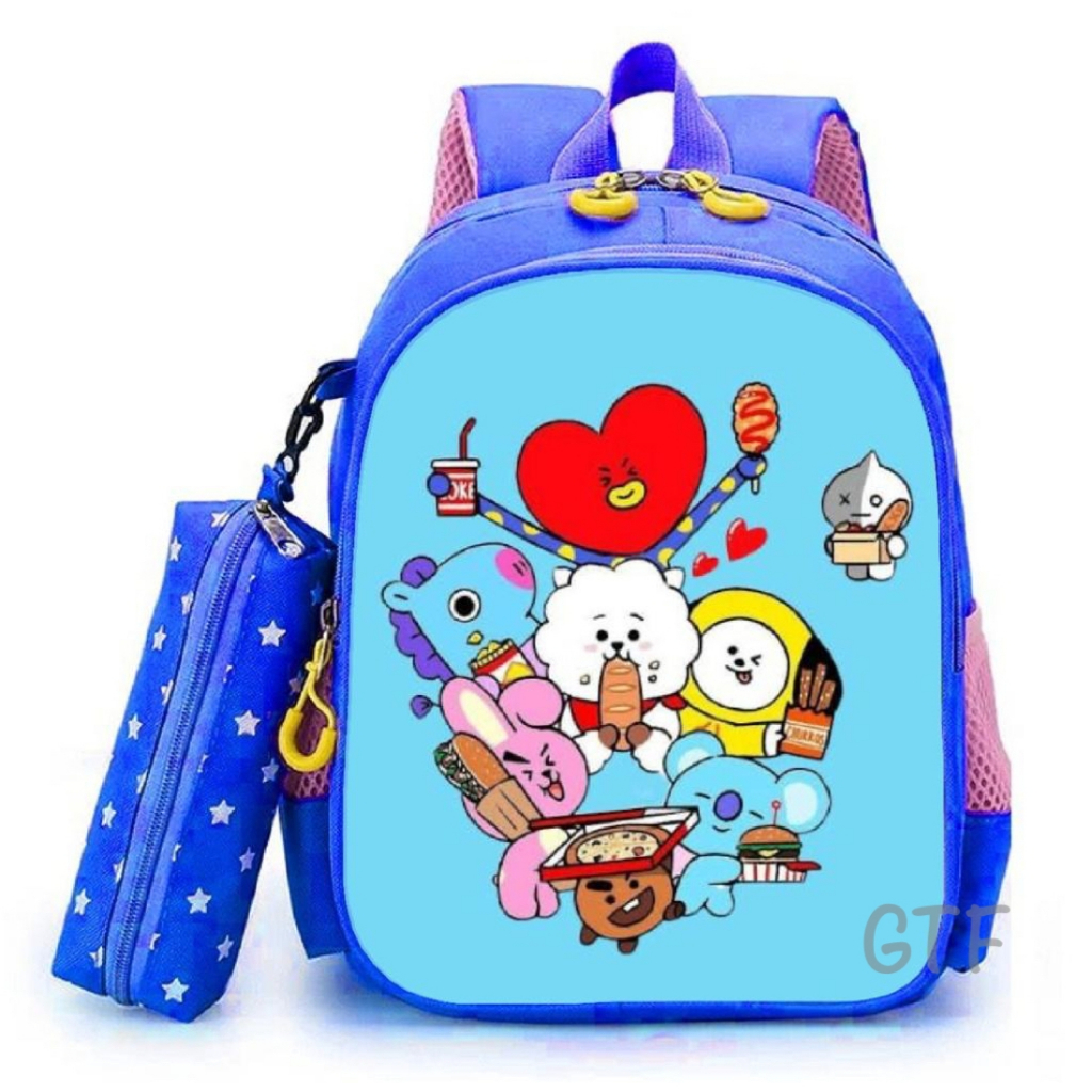 Gtf - Tas Ransel Sekolah Anak Perempuan Motif Kartun Bt2 Lucu Murah Tas Anak Cewek Perempuan Populer 2023