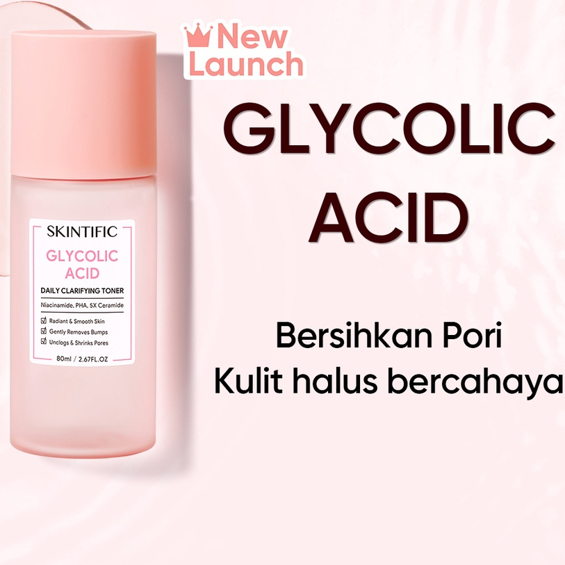 SKINTIFIC Glycolic Acid Daily Clarifying Toner