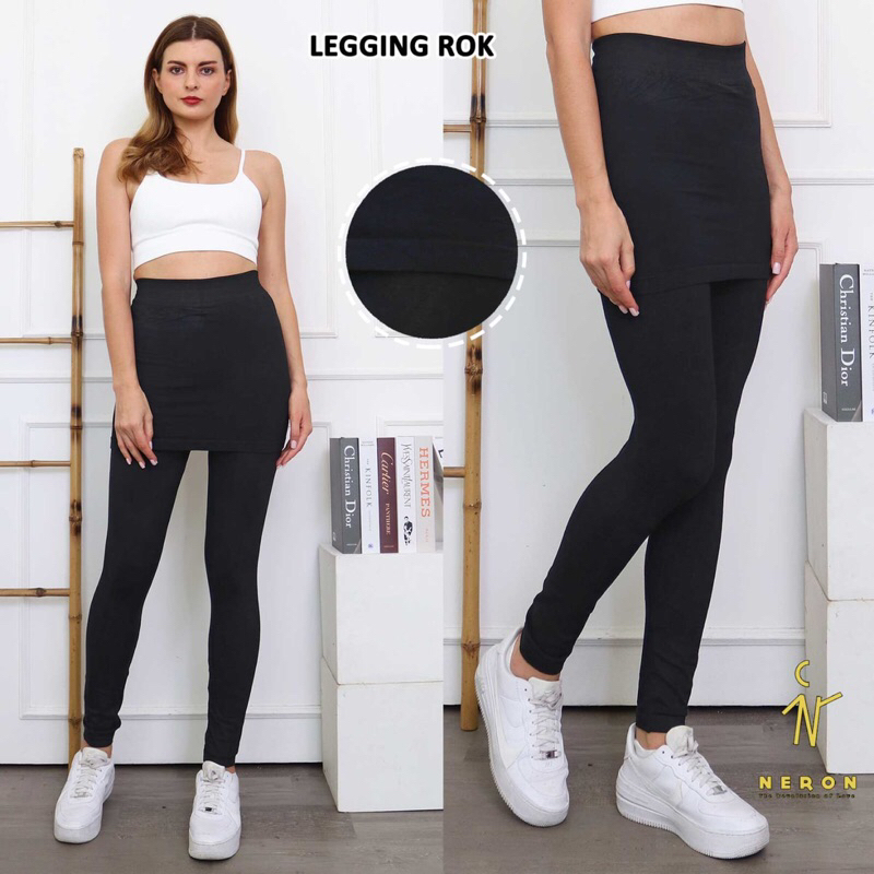 CELANA LEGGING ROK SPORT SCUBA | Legging Olahraga Tennis Lari Bersepeda Yoga Zumba Senam