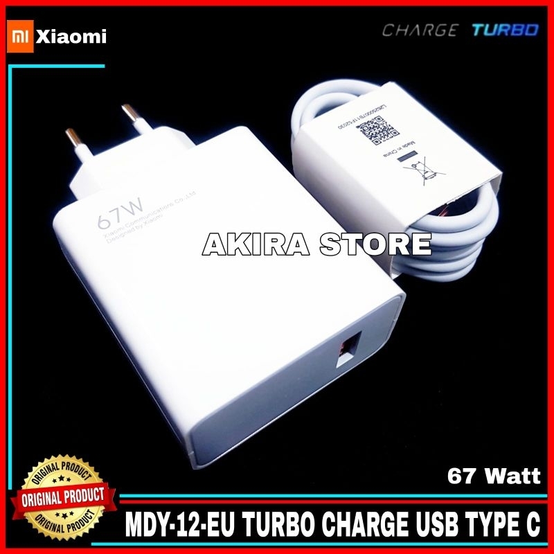 Charger Xiaomi Redmi Note 11 Pro ORIGINAL 100% TURBO CHARGE 67 Watt Type C