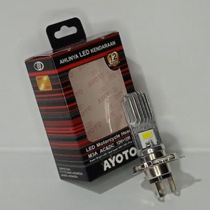 [AYOTO] LAMPU DEPAN (HEADLAMP) H4 LED M3A AC DC UNTUK MOTOR LAKI