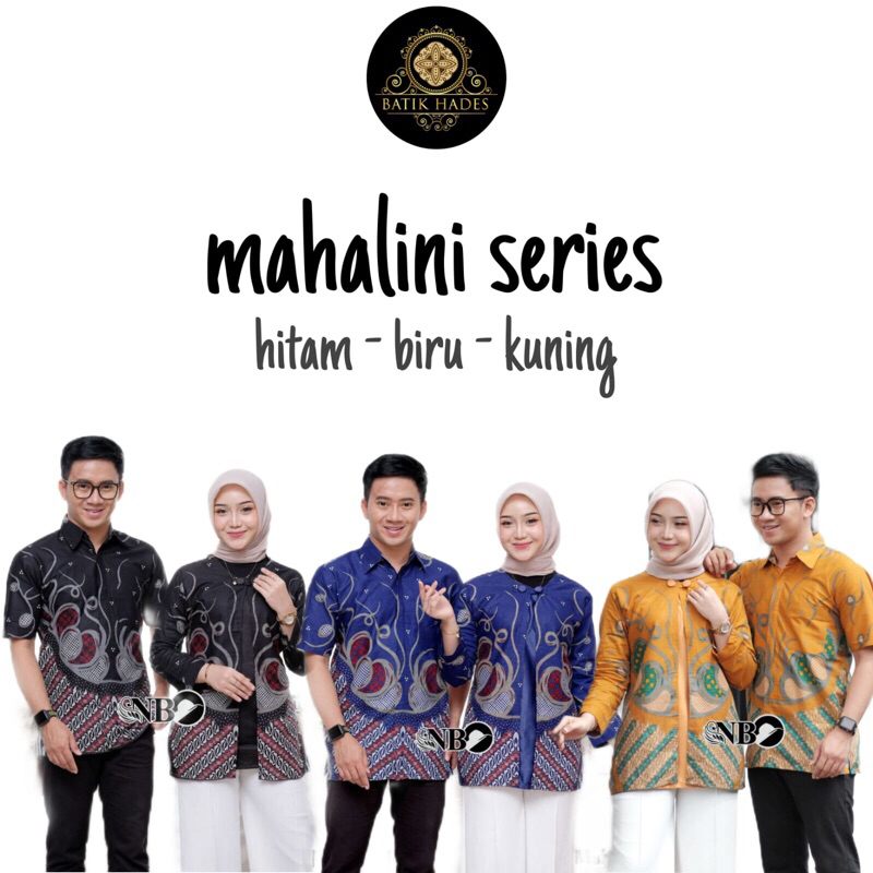 mahalini series - couple baju batik atasan kemeja blouse