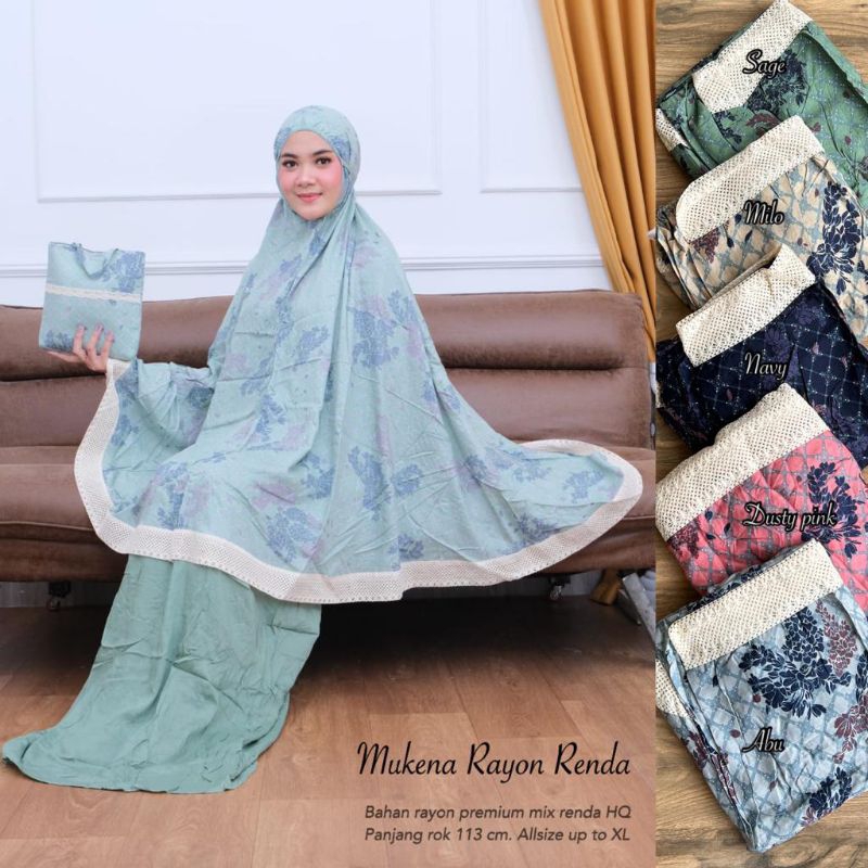 Mukena Renda Katun Rayon 2 // JF1052