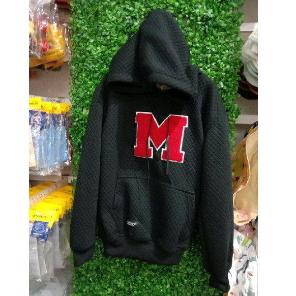 Sweater Hoodie anak Bordir huruf M