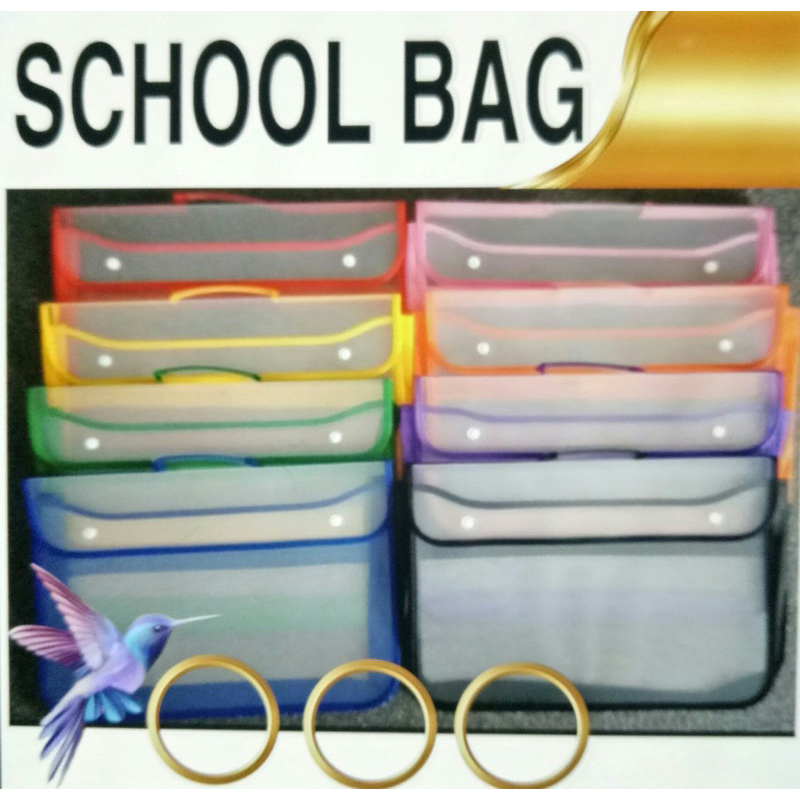 

TERMURAH Map Tas 2 kancing+jaring School bag Folio / zipper bag PEMBELIAN MINIMAL 5PCS