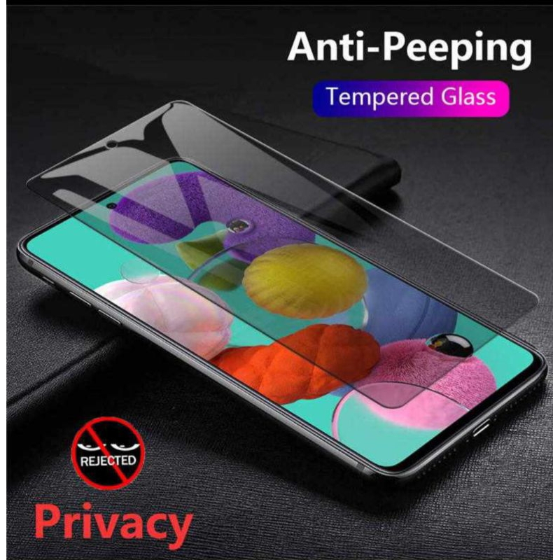 Tempered Glass Anti Spy Vivo V25e V20 V23 V23 5g V25 V7 Plus V9 V9 Pro V11 V11i V11 Pro V15 V15 Pro Vivo V19 V19 Neo V20 Se V21 V21 5G V21s Vivo V23e 5G V25 5G Vivo V27 2022 Anti Gores Anti Spy Full Layar