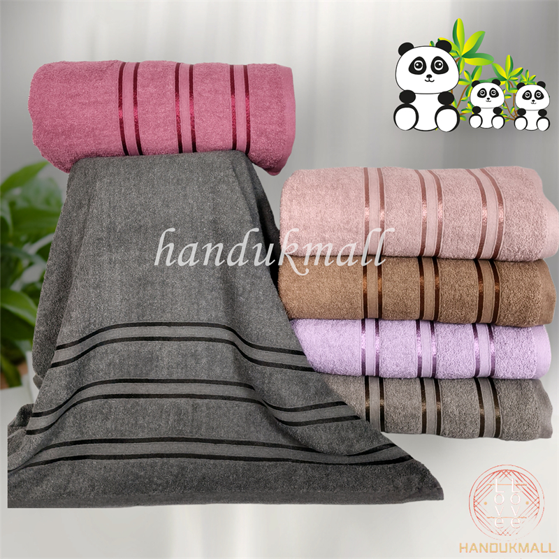 Handuk Mandi Dewasa Ukuran 70x140cm  Bahan Katun Handuk  Hotel Motif Katun Garis