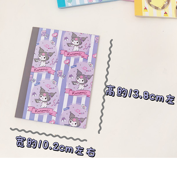 Mini Notebook Notepad Karakter Sanrio Kuromi My Melody Snoopy Pompompurin Badzmaru Little Twin Star Cinnamoroll