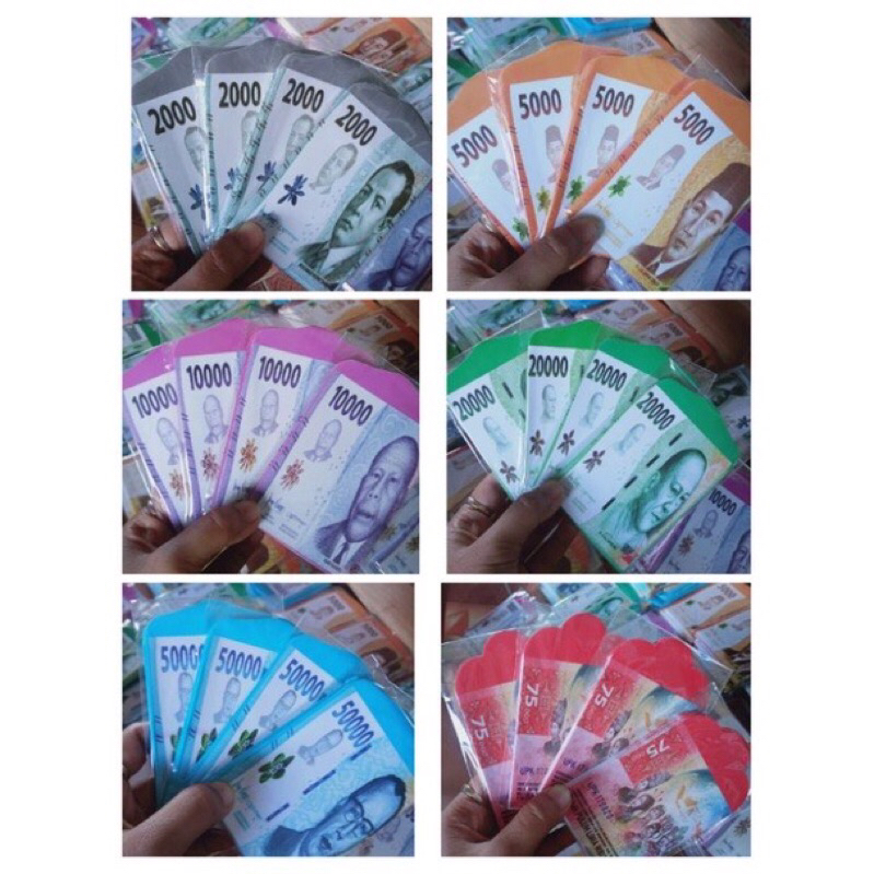 

10pcs Amplop Lebaran Motif Uang Siap Pakai