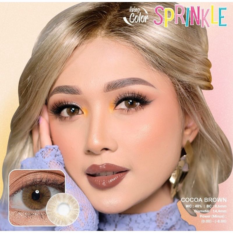 *lensa mata* [ dm 14,4 mm ] new softlens SPRINKLE by living color - lensa mata sprinkle