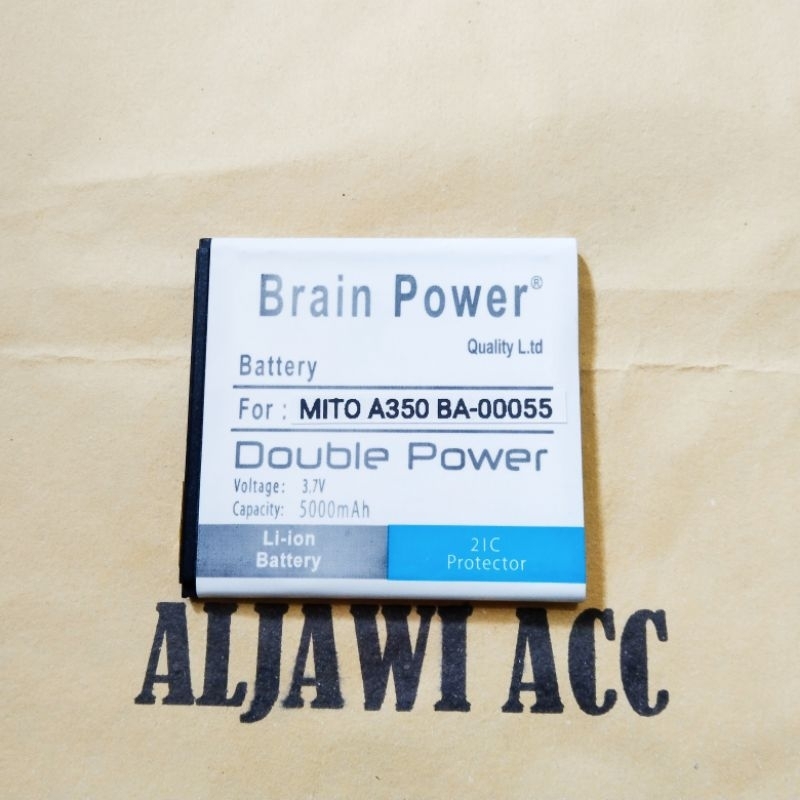 Baterai Batre Battery Mito A350 BA-00055 BA00055 Double Power Battery