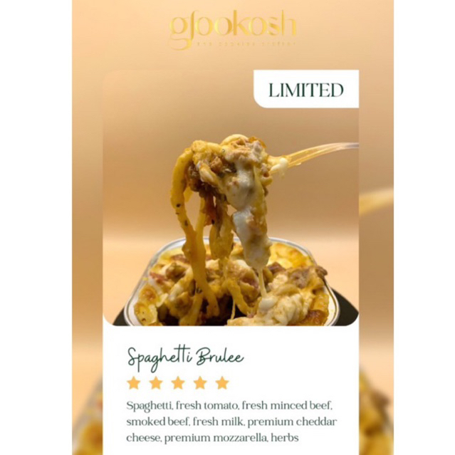 

Spaghetti Brulee - GLOOKOSH SAVOURY