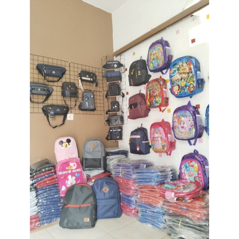 Promo Hemat Tas Sekolah Anak 5 pcs Harga Grosir Murah Tas Totebag Ransel Anak Waistbag Selempang