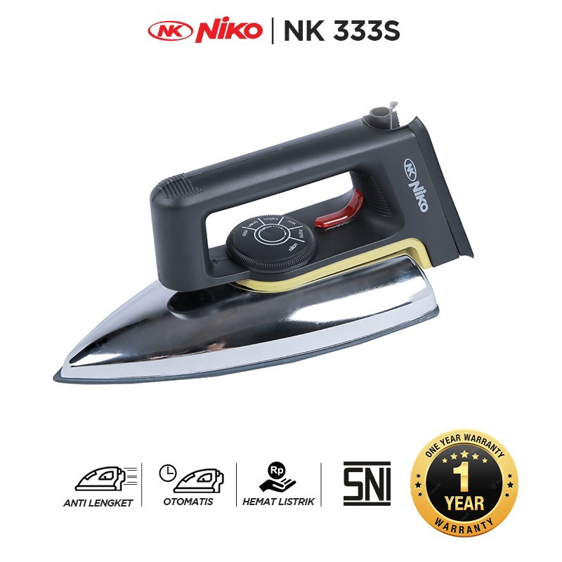 SETRIKA LISTRIK NIKO NK 333S ANTI LENGKET