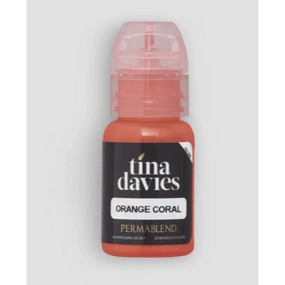 Tina Davies ORANGE CORAL pigment bibir USA 15ml PERMA BLEND PERMABLEND