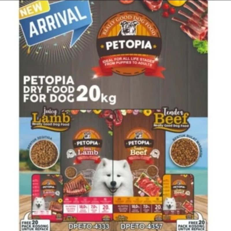 Petopia Makanan Anjing 1 Kg