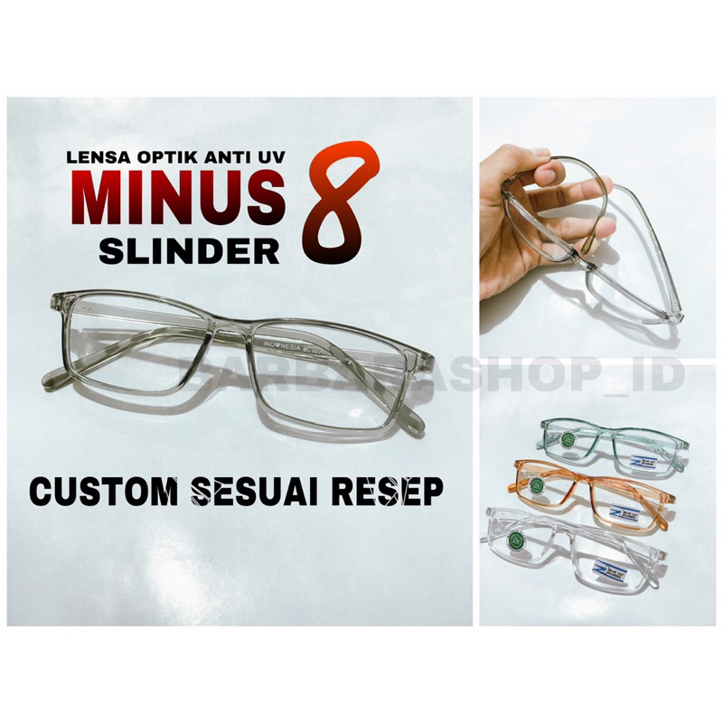 KACAMATA MINUS  8.-7,-6,-5,-4,-3,-2,-1 REQUEST MINUS/SLINDER SESUAI RESEP KACAMATA MINUS ANAK / DEWA