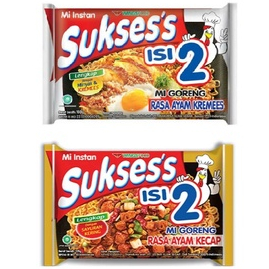 

mie instant mie goreng mie sukses isi 2 rasa ayam kremes 133gr dan ayam kecap 129g