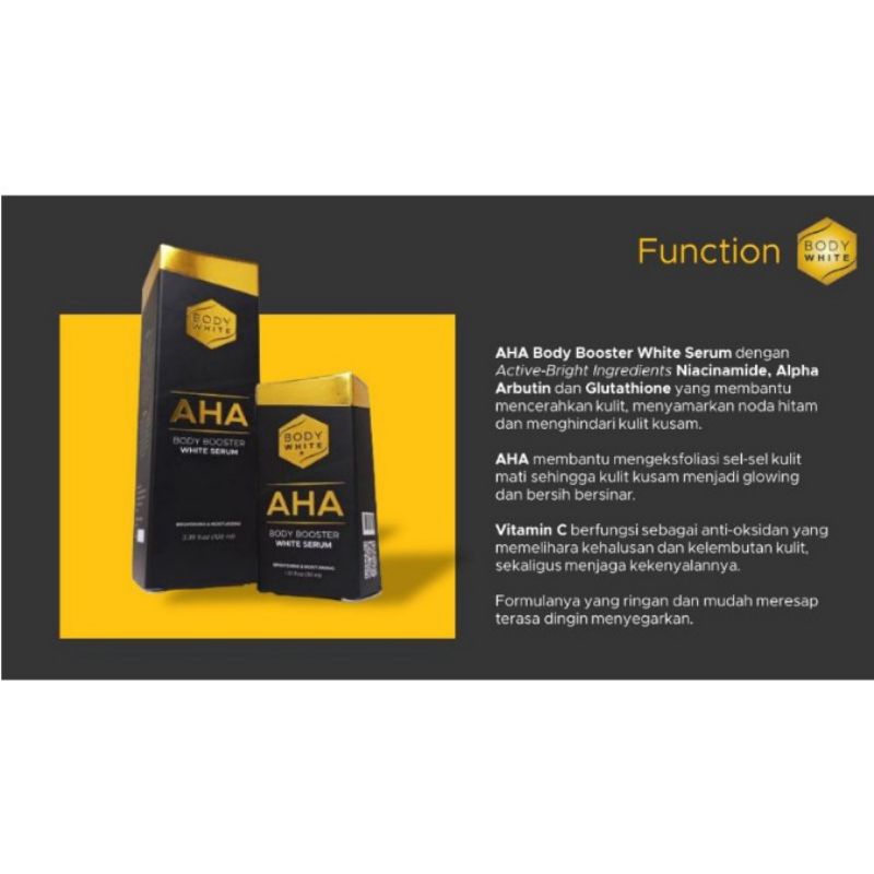 AHA body booster white serum
