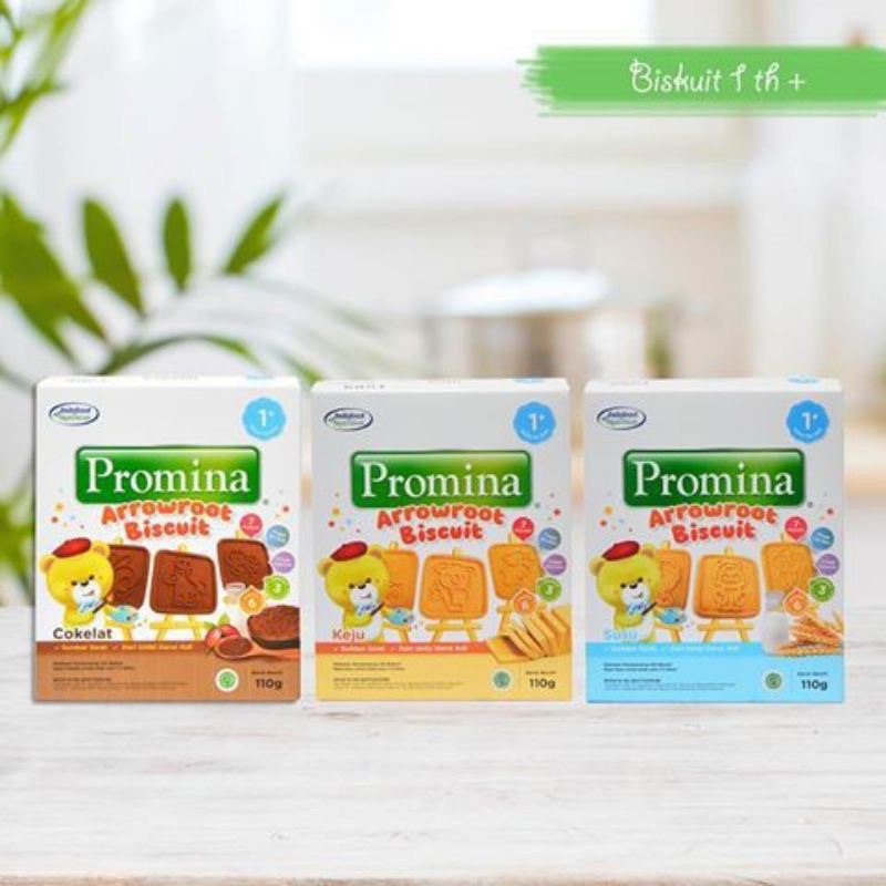 Promina Biskuit Arrowroot Rasa Coklat / Keju Biskuit Bayi