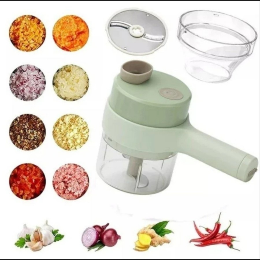 Hand Food Chopper Pemotong Sayuran Elektrik Blender USB Alat Dapur Cas