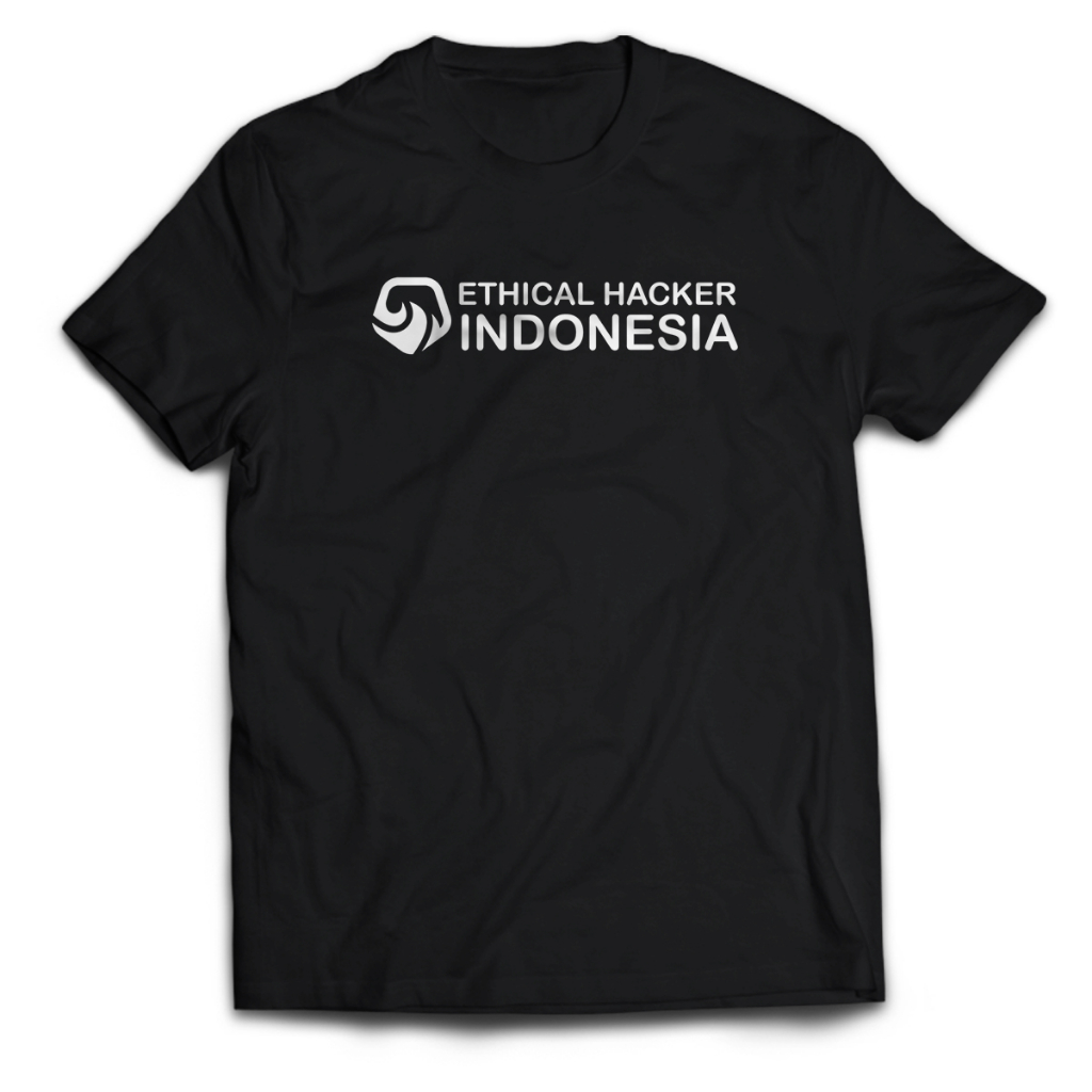 Kaos Pria ETHICAL HACKING INDONESIA Logo Hacker Dewasa Baju Atasan Unisex PakeKaos