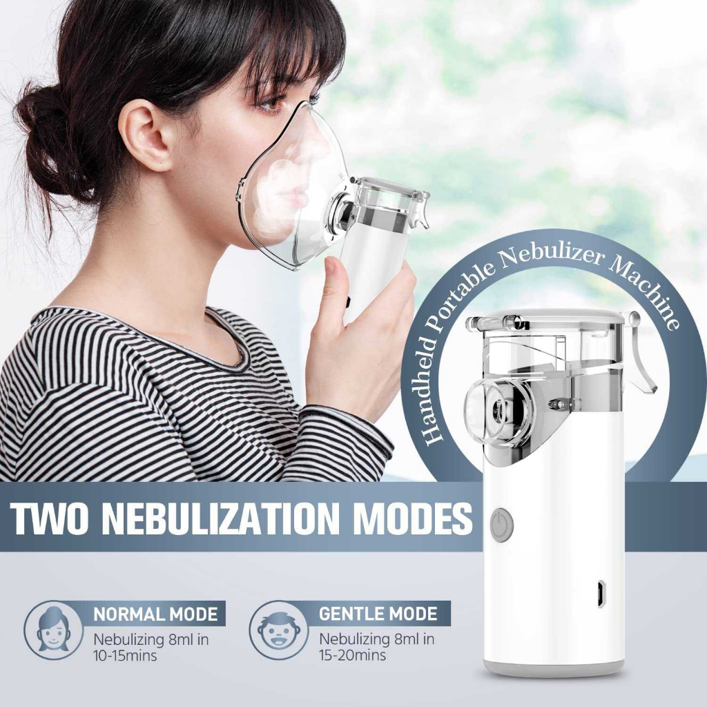 Nebulizer Portable Alat Uap Bantu Pernapasan Inhale MY-123-1