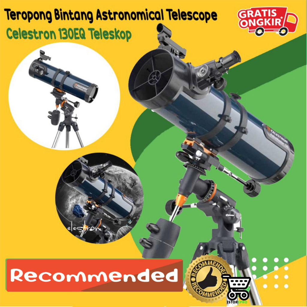 Teropong Bintang Astronomical Telescope Celestron 130EQ Teleskop