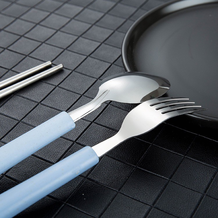 SGMSHOP Sendok Garpu Set Traveling Alat Makan Stainless Steel Souvenir sg20