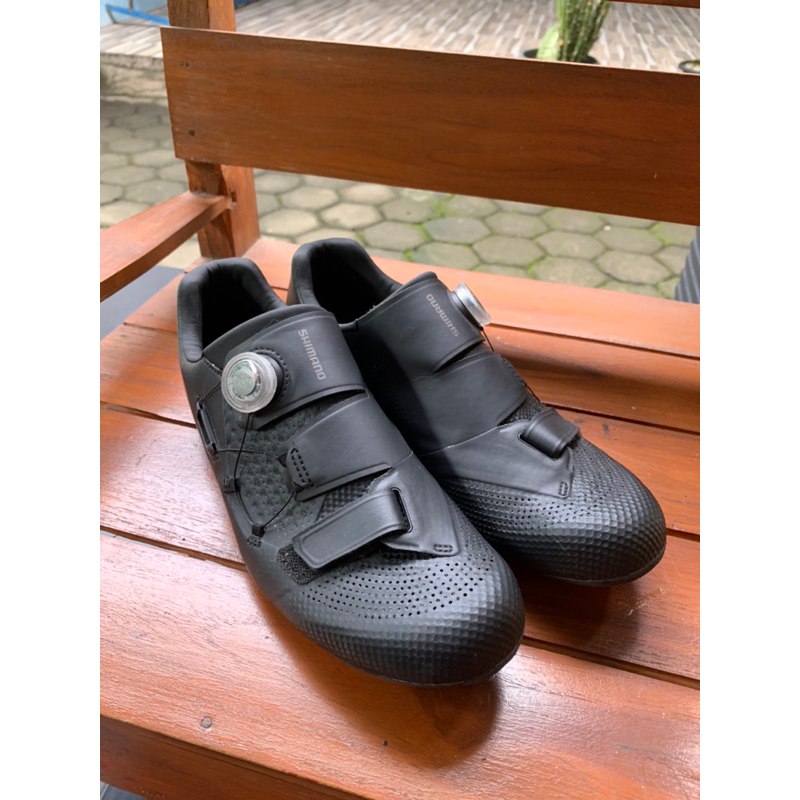 shimano rc502 carbon size 45 sepatu cleat sepeda roadbike seken second bekas