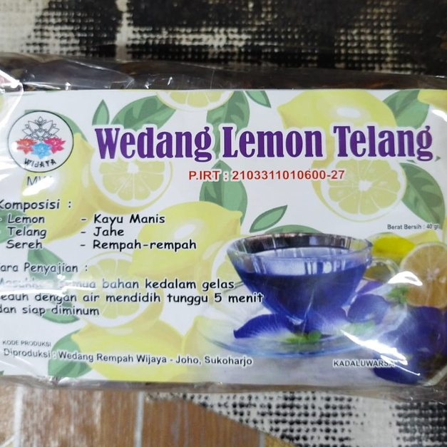 

Minuman Herbal Wedang Lemon Telang isi 10 Pcs