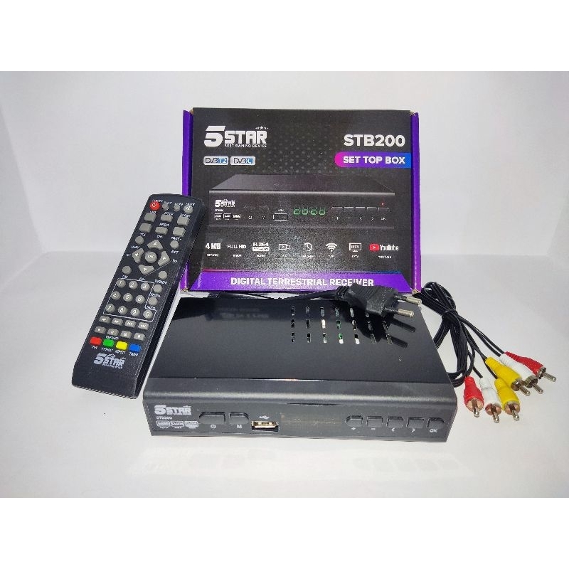 set top box STB200 5star STB200 SetBox DVB T2 TV analog to TV digital, DIGITAL RECEIVER