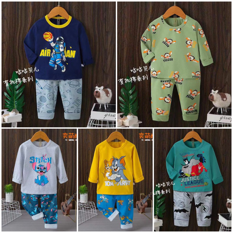 Piyama Anak Impor Lengan Panjang Ku bao Boy 4