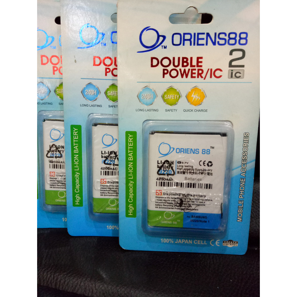 Baterai Batre Battery Double Power IC Samsung Note 1 i9220 OR88/Oriens88