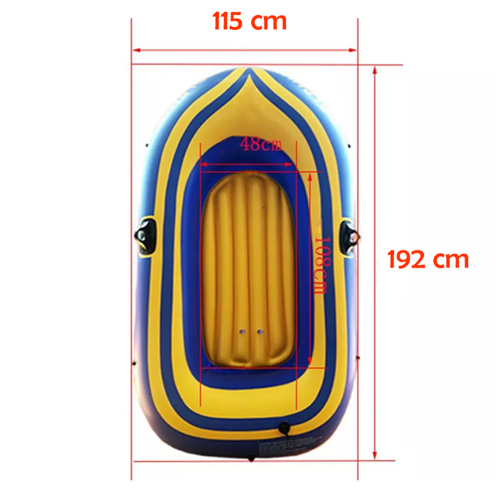 Perahu Mancing Perahu Karet Dayung Olahraga Air Inflatable Fishing Boat Free 2 Dayung Bahan PVC Tebal Anti Bocor