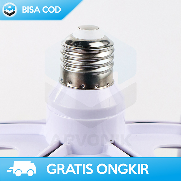 FITTING BOHLAM LED 5 CABANG MERK TAFFLED SOCKET E27 HIGH QUALITY 220V