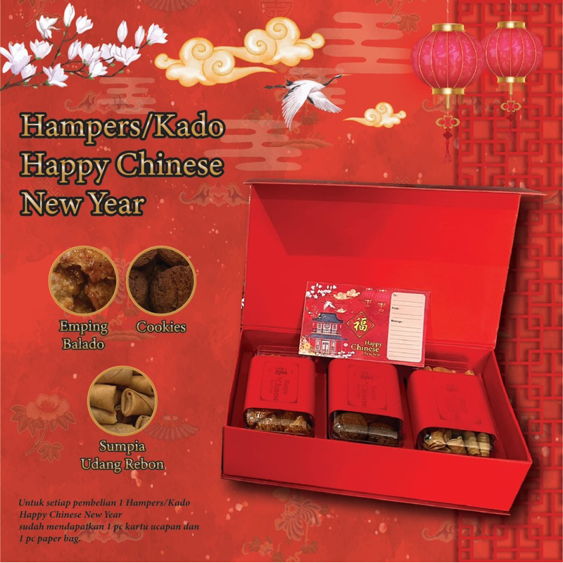 

HAMPERS IMLEK /HAMPERS CHINESE NEW YEAR / PARCEL IMLEK FUK / BINGKISAN IMLEK / CHINESE NEW YEAR GIFT PAKET 3 BOX