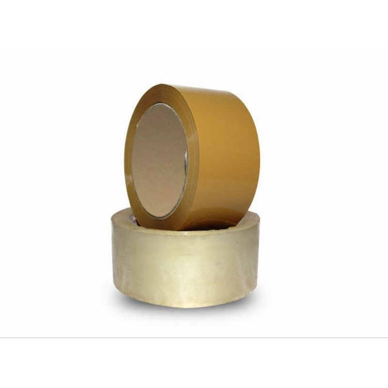 PLAKBAN ISOLASI SELOTIP LAKBAN BENING / COKELAT 45MM x 90 YARD