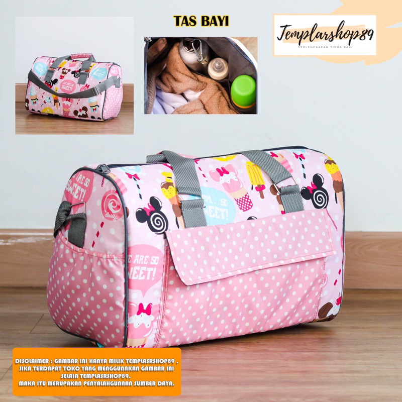 Tas  Bayi Multifungsi / Tas Perlengkapan Bayi / Diaper Bag Ukuran Medium [ Merk Hai Baby ]