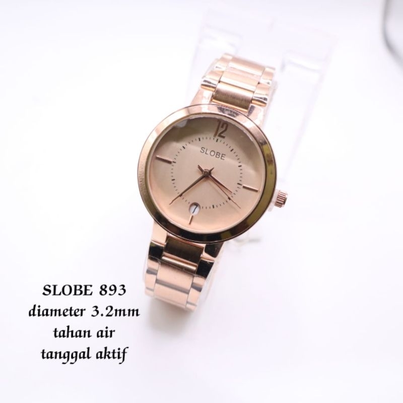 Jam Tangan Wanita Original SLOBE893 / Jam Tangan Cewek Anti air /jam Tangan perempuan stainlesi/ Garansi