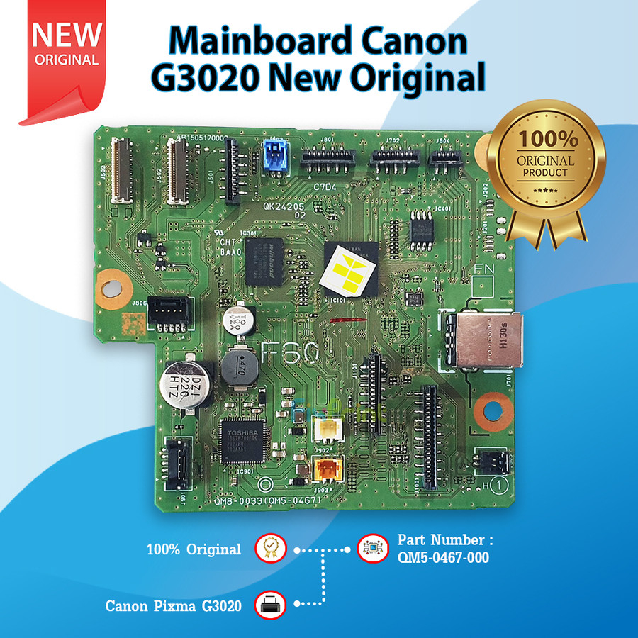 Board Mainboard Printer Canon G3020 G-3020 Logic Motherboard Printer Canon G 3020 New Original