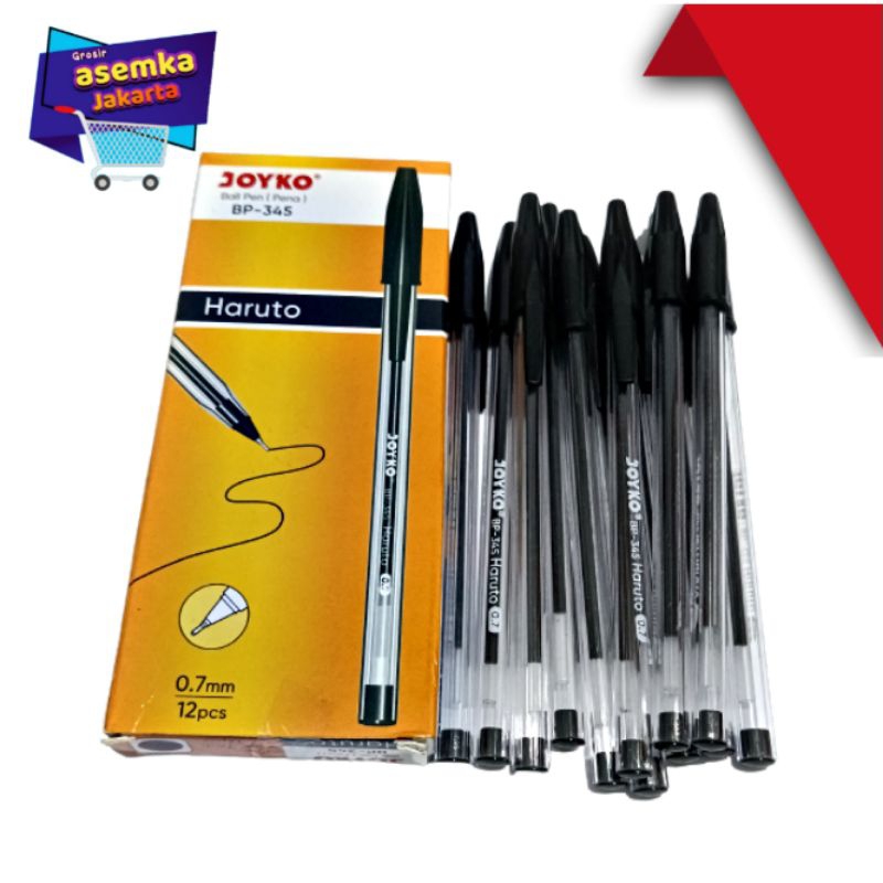 Bolpen Pulpen Joyko BP-345 Haruto 0.7mm isi 12pcs