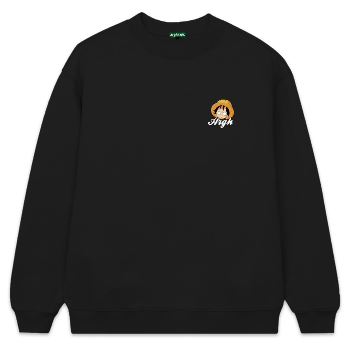 Crewneck Arghinspire Katun Hitam - Lufy