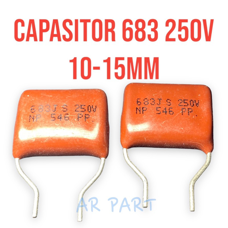 kapasitor 683 250v 10-15mm