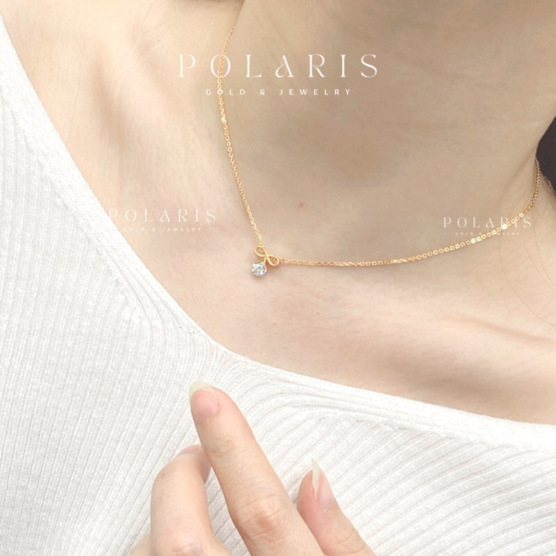 Kalung Holo Pita Soliter Include Var Extention Panjang Perhiasan Emas Kuning Kadar Emas Muda 375/8K KL15B