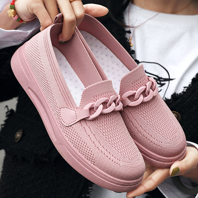 sepatu sneakers import sepatu wanita tinggi sol 3cm slip on SW809