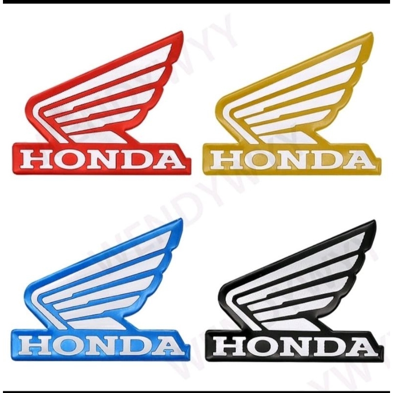 EMBLEM HONDA LOGO HONDA WINGS BULAT LOGO TIMBUL WINGS BULAT VARIASI WARNA