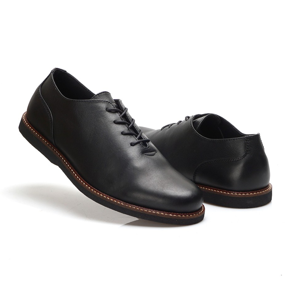 GUSTAV BLACK (KULIT ASLI) |ManNeedMe x Greata| Sepatu Pantofel Pria Formal Shoes ORIGINAL