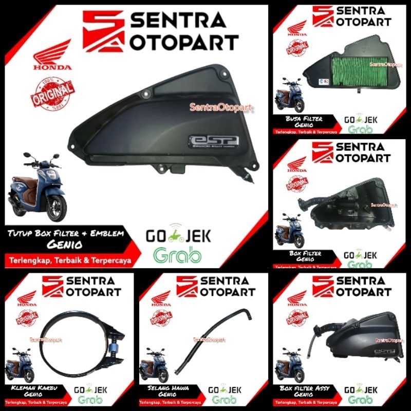 Box bok filter udara assy komplit genio beat fi led injeksi original