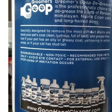 Goop Groomer  goop Degreaser 4.5Lbs/2kg Pemutih Bulu Kucing Anjing groomers